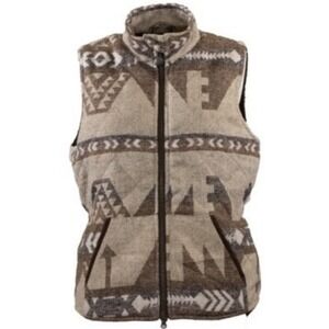NWT Outback Trading Co Women's Rosalie Southwestern Print‎ Zip-Up Vest XL
